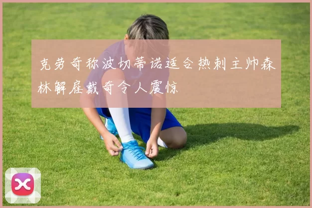 克劳奇称波切蒂诺适合热刺主帅森林解雇戴奇令人震惊
